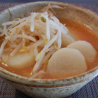 長芋ともやしの味噌ラーメン